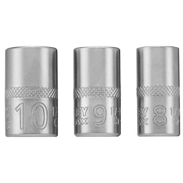 Набір торцевих головок 1/4 Maxi Drive, із шестигранним профілем, 3 шт: 8, 9, 10 мм STANLEY FMMT17091-0