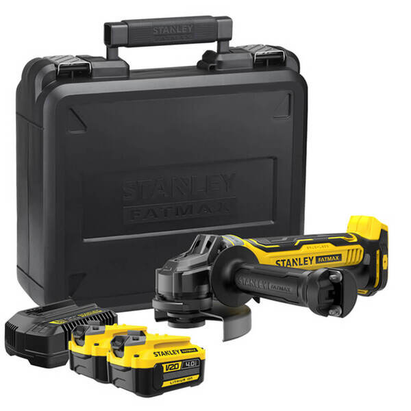 Шлифмашина угловая аккум безщеточная STANLEY FATMAX SFMCG700M2K