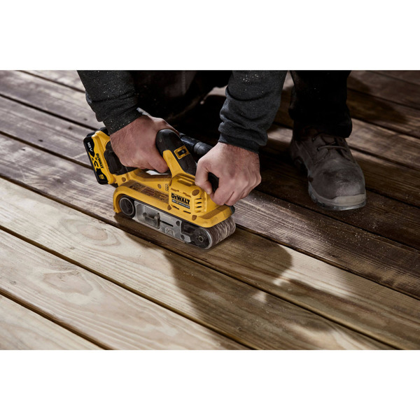 Шліфмашина стрічкова акумуляторна безщіткова DeWALT DCW220P2