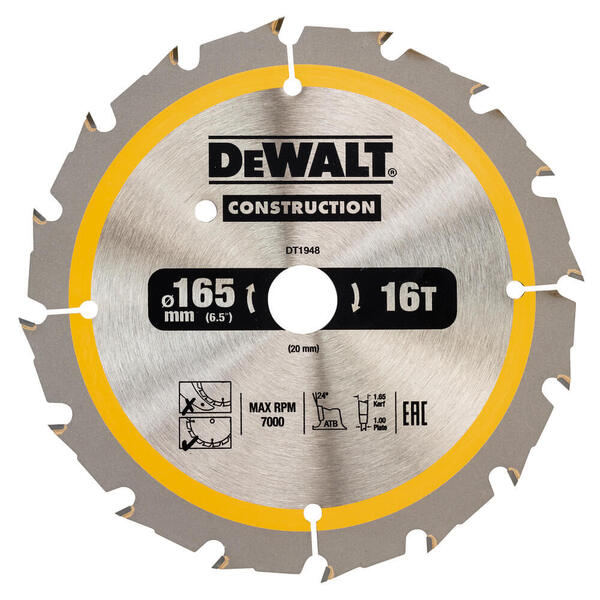 Диск пильный CONSTRUCTION DeWALT DT1948