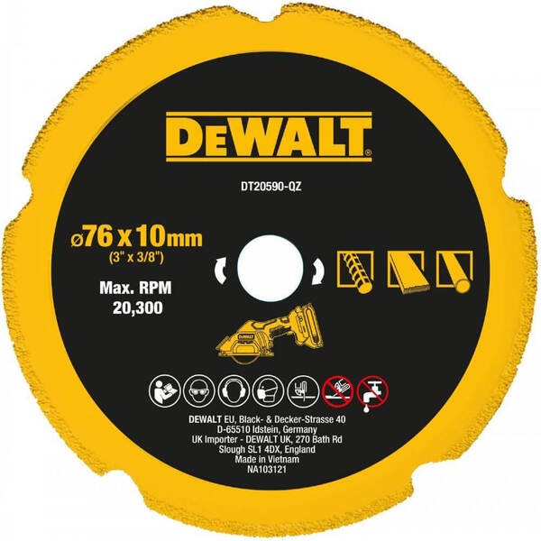 Диск пиляльний універсальний DeWALT DT20590