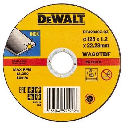 Круг отрезной DeWALT DT42340Z