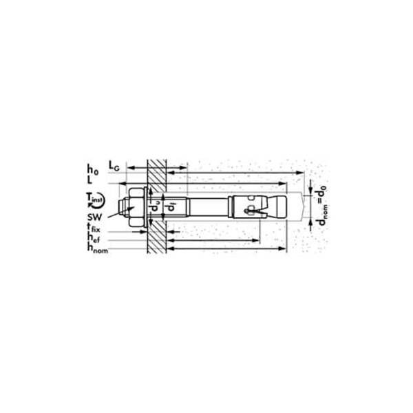 Анкер-болт m2 10х140/60 Mungo 3201014