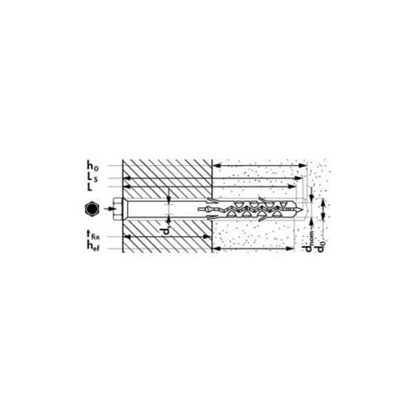 Дюбель фасадний MBR-SS 10х100 Mungo 1121510