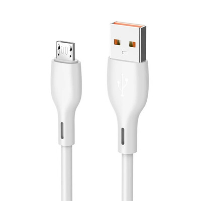 КабельKonfulon DC-53 Micro, 1m, 2.4A, White