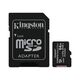 Карта памяти Kingston microSDXC 64GB Class 10 UHS-I R100MB/s + SD-адаптер (SDCS2/64GB)