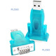 Перехідник USB --> COM (RS232) 9pin, Chipset PL-2303, синій