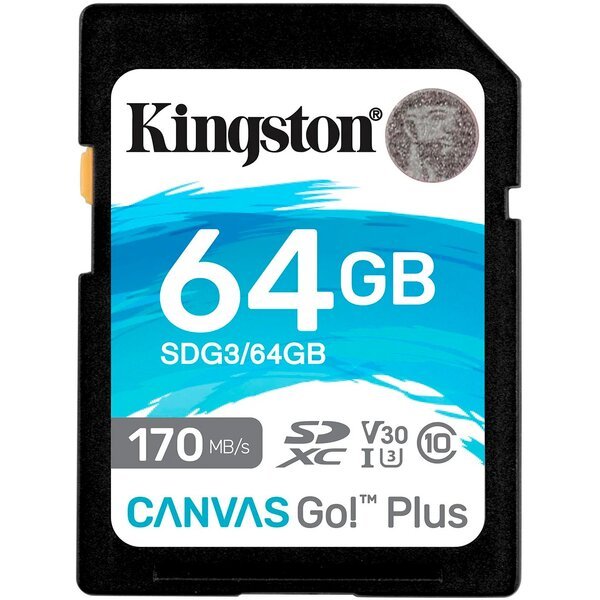 Карта пам`ятi  Kingston Canvas Go! Plus SDG3/64GB