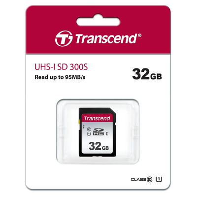 Карта пам'яті Transcend SD 32GB C10 UHS-I  R100/W20MB/s