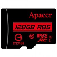 Карта памяти MicroSDHXC 128GB UHS-I Class 10 Apacer + SD адаптер (AP128GMCSX10U5-R)