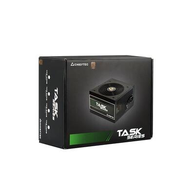 Блок питания CHIEFTEC Task  (500W), >85%, 80+ Bronze, 120мм, 1xMB 24pin(20+4), 1xCPU 8pin(4+4), 3xMolex, 5xSATA, 1xPCIe 8pin(6+2)