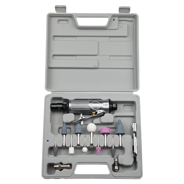 Шлифмашинка пряма пневматична з аксесуарами в кейсі 25000об/хв SIGMA (6732851)