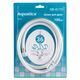 Шланг для душа 1/2" PVC 3-х шаровий з підшипником сріблястий 150см AQUATICA XB-0173 (9791611)