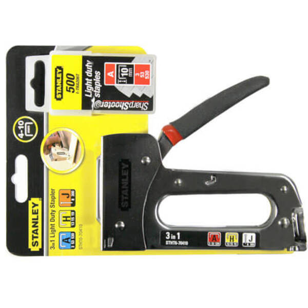Степлер Stanley Light Duty TR120 для скоб A 4-14 мм і шпильок J 12, 15 мм (STHT6-70410)