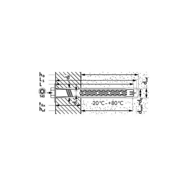 Дюбель фасадный универсальный MQLK-STB 10x80 Mungo 1060308