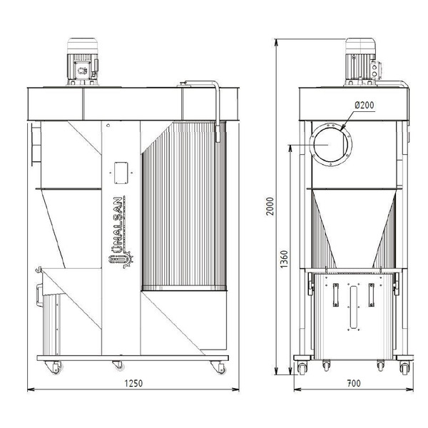 Аспирация-циклон Unalsan UNS 421