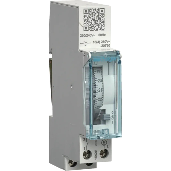 Аналоговий добовий таймер Hager EHN010