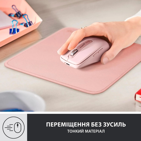 Килимок для миші Logitech Mouse Pad Studio Darker Rose 956-000050