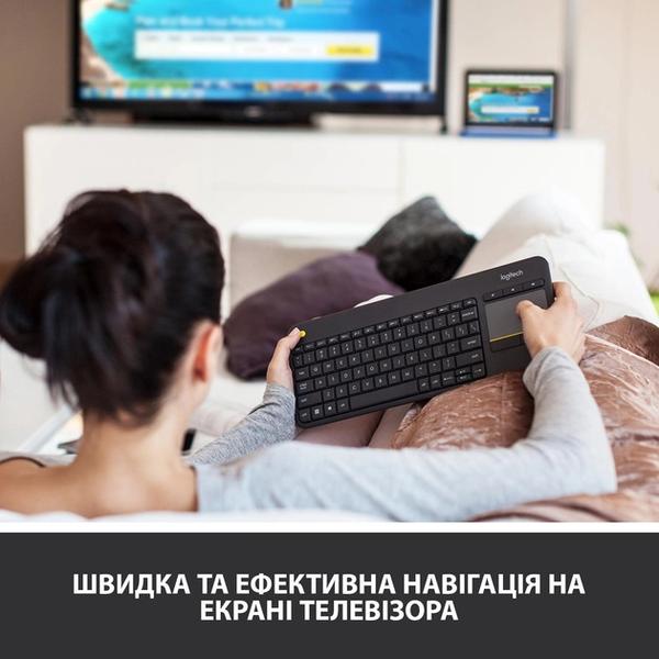 Клавіатура Logitech K400 Plus Black 920-007145