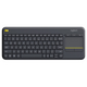 Клавиатура беспроводная Logitech K400 Plus Black (920-007145)