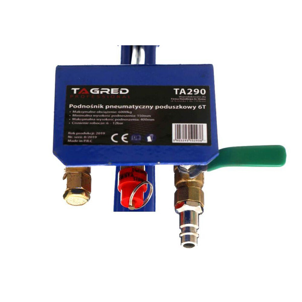 Пневматичний підйомник, подушка TAGRED TA290