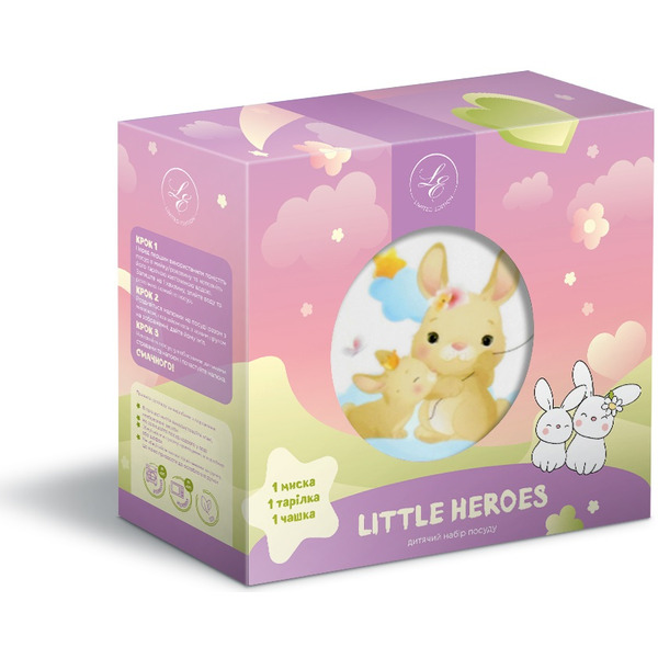 Набор посуды дит. Limited Edition BUNNY /3 пр. короб (C724)