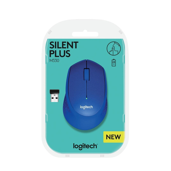 Миша Logitech M330 Silent Plus Blue (910-004910)