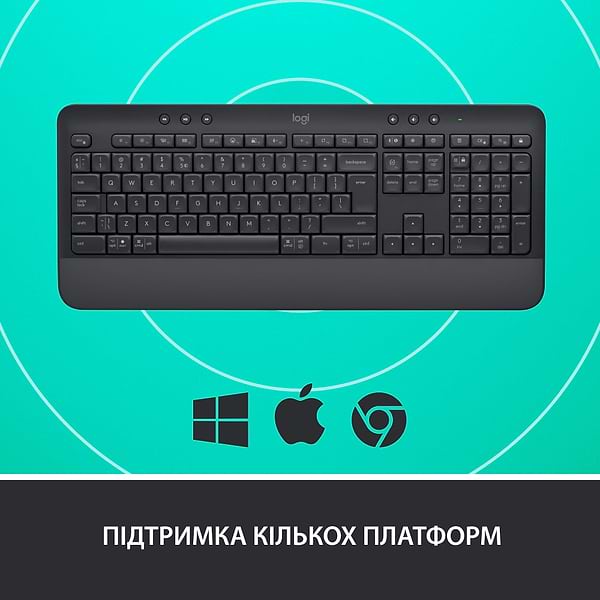 Клавiатура Logitech Signature K650 US Graphite USB 920-010945
