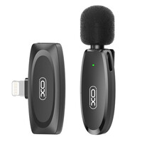 Мікрофон петличний бездротовий  XO MKF08B Lightning Black