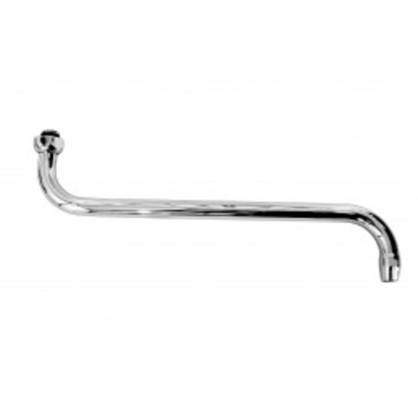 Вилив (гусак) для змішувача на ванну вітчизняний 300 (нержавіюча сталь) круглий