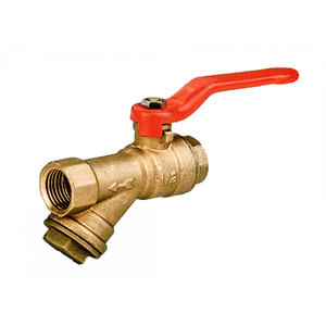 Кран із фільтром для водоміра/байпаса 1/2'' Valve АВ 510