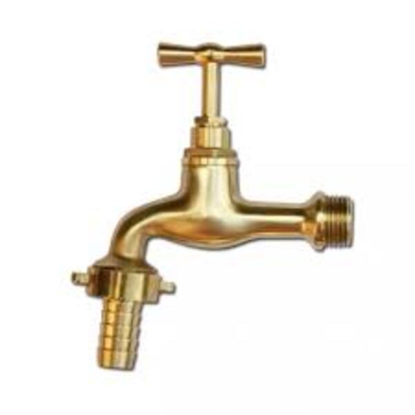 Кран 1/2 самовар (садовый) латунный, цвет золото, 3213 Valve JG