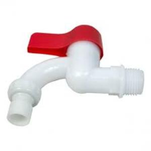 Кран зливний (водорозбірний) 1/2 пластиковий, 10 см, вентиль ZDM-042