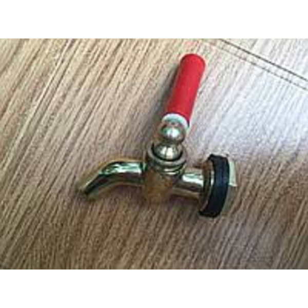 Кран пробковий 1/2 латунний з прокладкою та гайкою 007 Valve J.G.