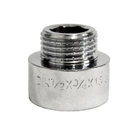 Перехід 3/8н*1/2вхромированный(блискучий) Valve J.G.