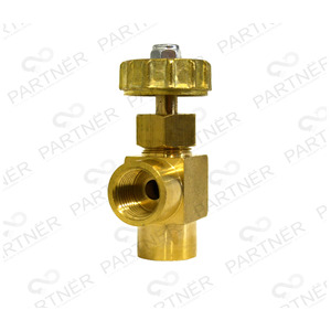 Кран 1/4 голковий кутовий тонкого регулювання