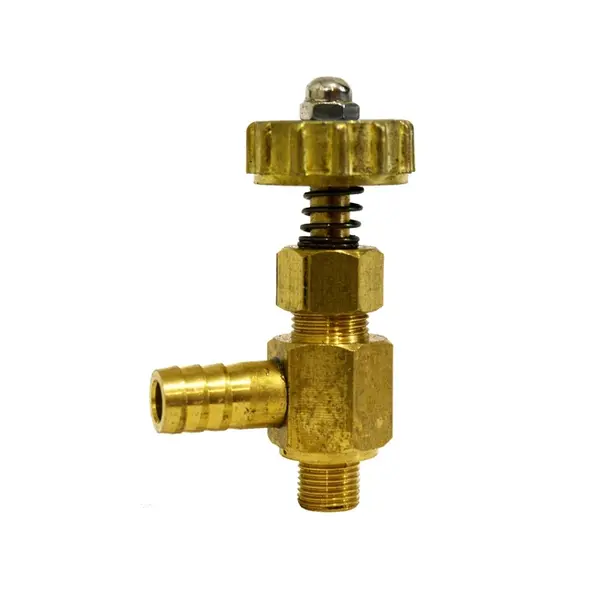 Кран М10н*d 10мм голковий кутовий тонкого регулювання