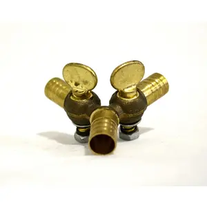 Кран-трійник корковий d 10мм, латунь