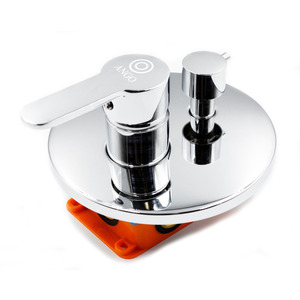 Змішувач прихованого монтажу, латунь, YWYL-09 (коло), 2 режими (85*75*170)