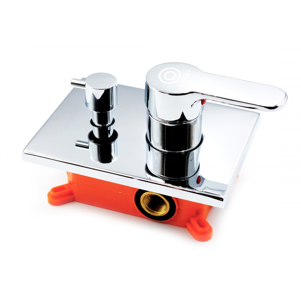 Змішувач прихованого монтажу, латунь, YWYL-10 (квадрат), 3 режими (85 * 75 * 170)