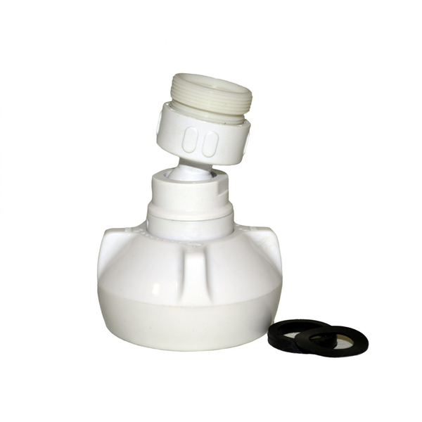 Аэратор поворотный белый М22 с переходником М24 LJ 2020-4В ANGO