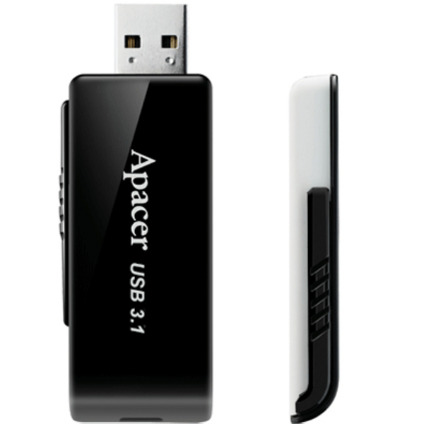 USB-Флешка USB 3.2 64GB Apacer AH350 Black (AP64GAH350B-1)
