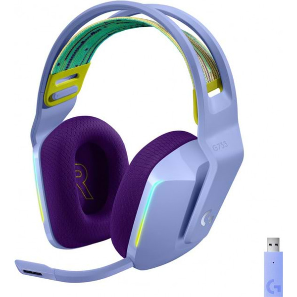 Навушники LOGITECH G733 LIGHTSPEED Wireless RGB, LILAC