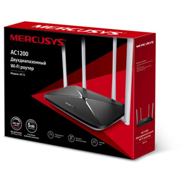 Бездротовий маршрутизатор (роутер) Mercusys AC12