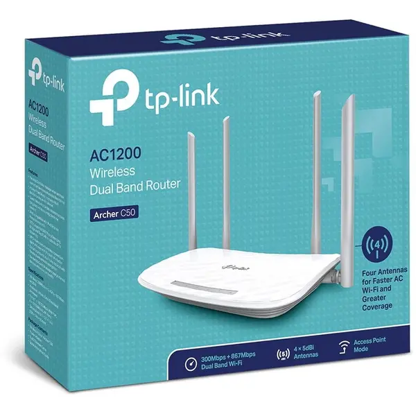 Бездротовий маршрутизатор (роутер) TP-Link Archer C50