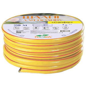 Шланг для поливу Сапфір 3 шари армований 1" 25м FLORA (5067344)