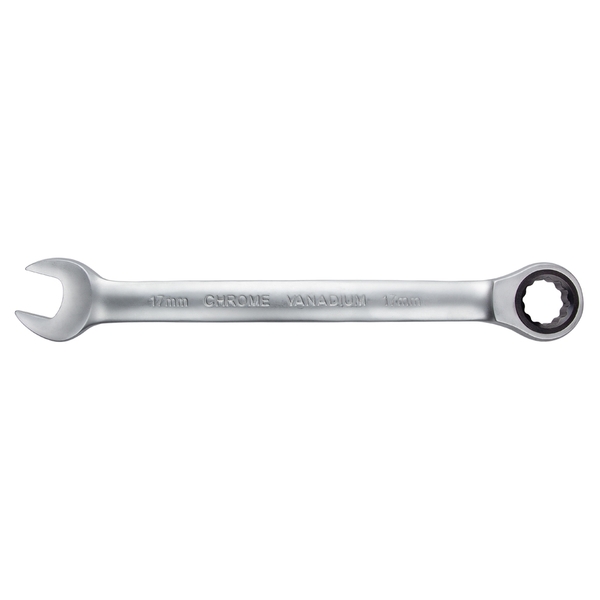 Ключ ріжково-накидний трещеточний 17мм CrV satine SIGMA (6022171)