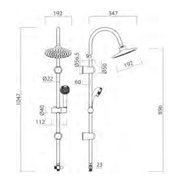 Душова система Aquatica (9792146)