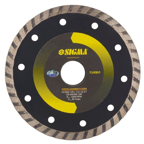 Круг алмазний HQ Турбо Ø300×3.2×32мм, 5600об/хв SIGMA (195300z)