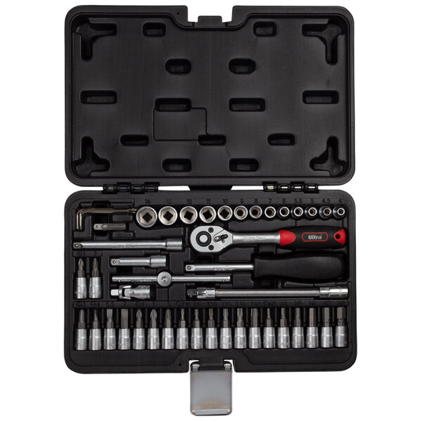 Набір насадок торцевих і біт 1/4 46шт CrV Taiwan ULTRA (6003162)